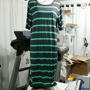 Lularoe Julia 3XL BNWT, charcoal and light green